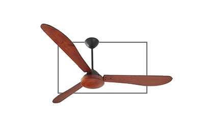 1.6m mahogany original paddle fan sky fan